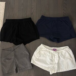 Edikted Women's Athletic Shorts - Black, Navy, Gray, White